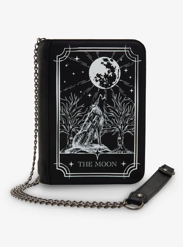 Cosmic Aura Wolf Moon Glow-In-The-Dark Tarot Crossbody Bag