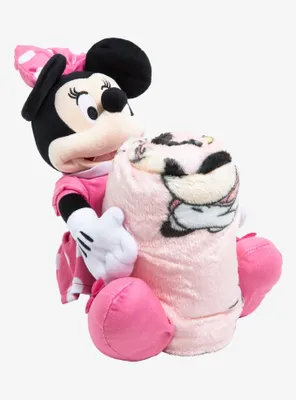 Disney Minnie Mouse Character Hugger Pillow & Silk Touch Throw Set