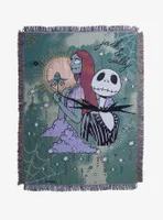The Nightmare Before Christmas Jack & Sally Tapestry Throw Blanket