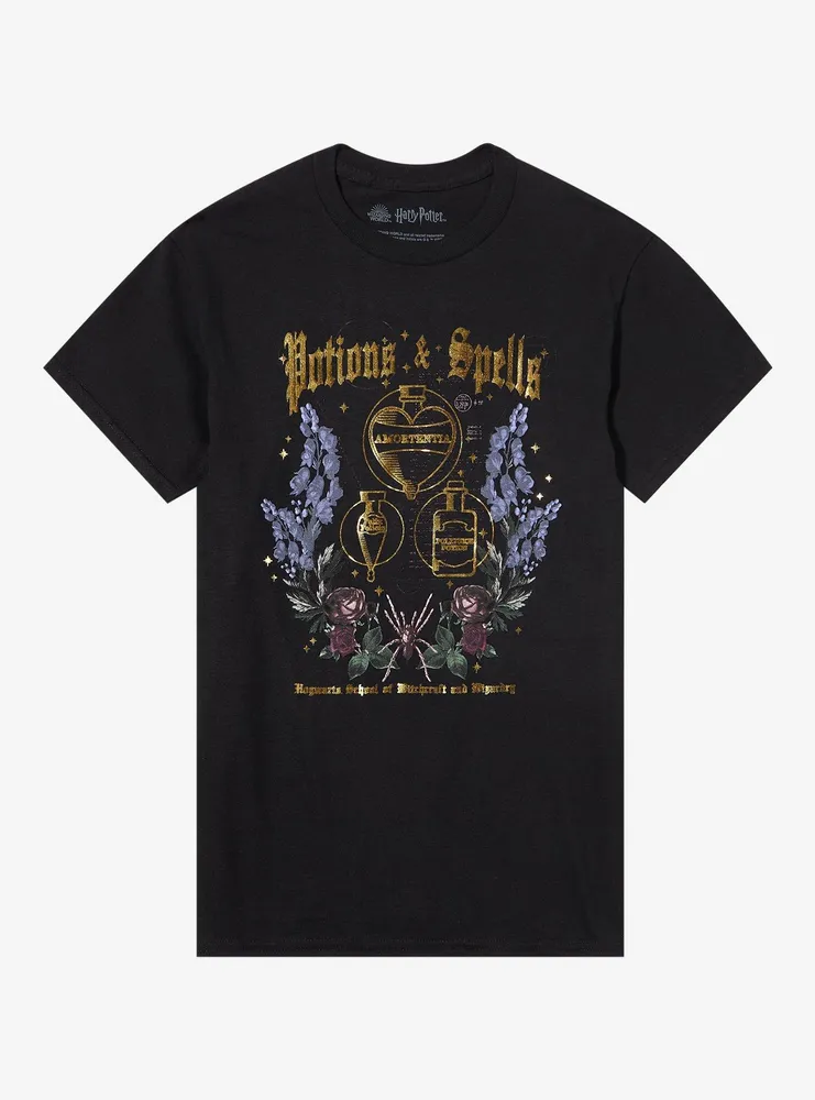 Harry Potter Floral Potions Boyfriend Fit Girls T-Shirt