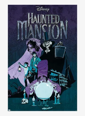 Disney Haunted Mansion Movie Characters Poster