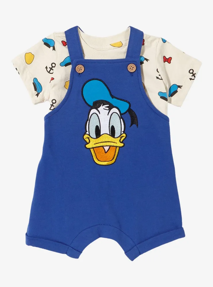 Boxlunch Disney Donald Duck Infant Overall Set - BoxLunch Exclusive