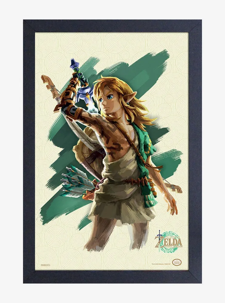 The Legend of Zelda: Tears of the Kingdom Link Ultra Hand 11-in x 17-in  Framed Wall Poster