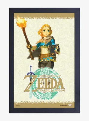 The Legend of Zelda: Tears of the Kingdom Zelda Torch Framed Poster