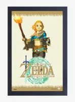 The Legend of Zelda: Tears of the Kingdom Zelda Torch Framed Poster