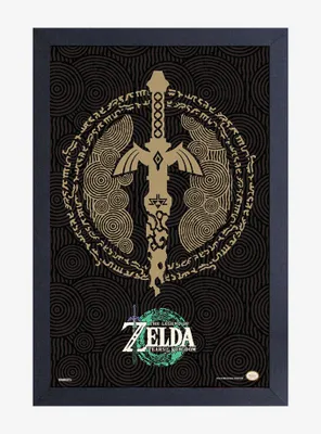 The Legend of Zelda: Tears of the Kingdom Master Star Warsord Framed Poster