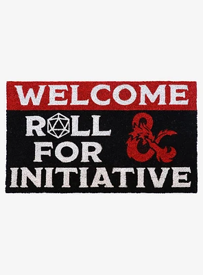 Dungeons & Dragons Welcome Roll for Initiative Doormat