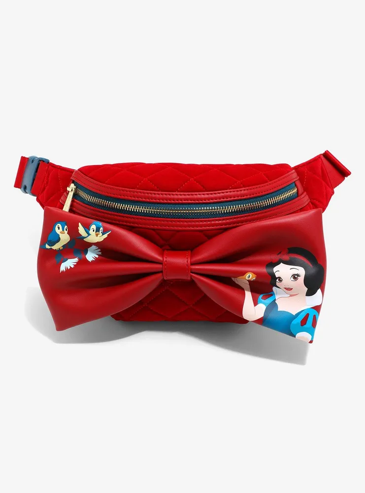 Loungefly Disney Snow White and the Seven Dwarfs Velvet Bow Beltbag