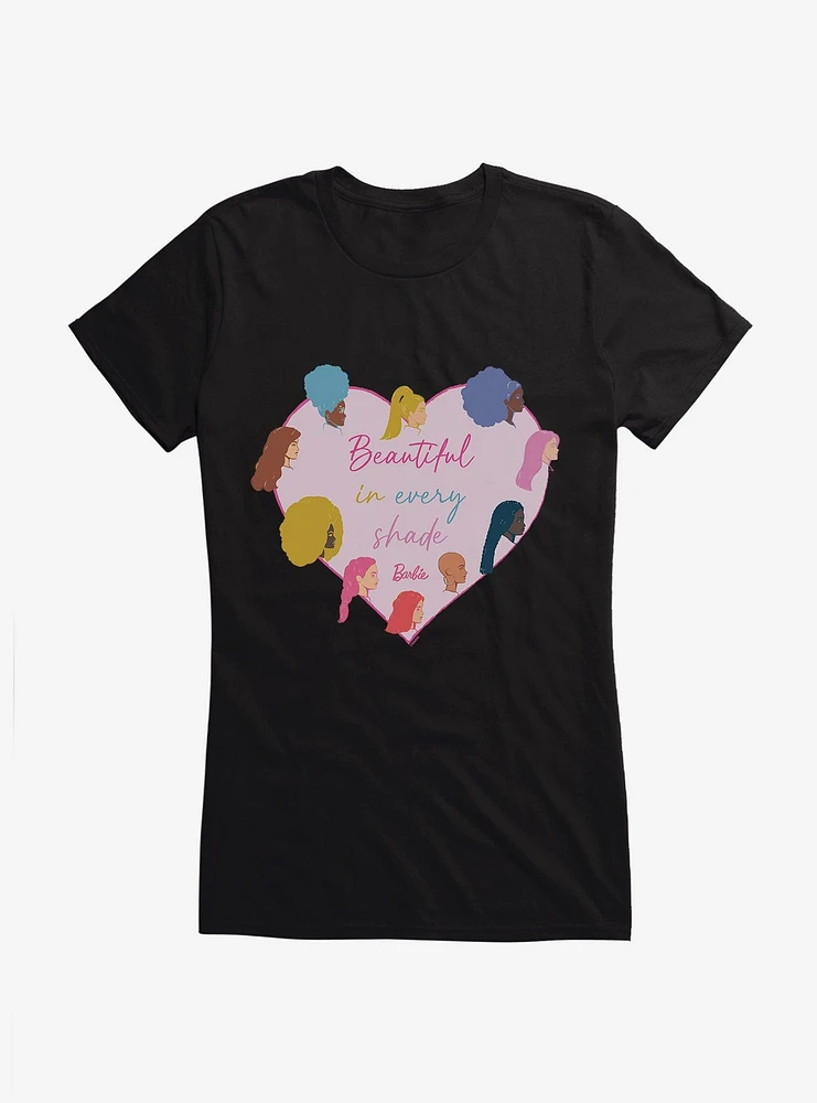 Barbie Beautiful Every Shade Girls T-Shirt