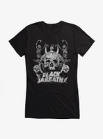 Black Sabbath Dancing Skeletons Girls T-Shirt