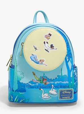 Loungefly Disney Peter Pan Night Glitter Mini Backpack