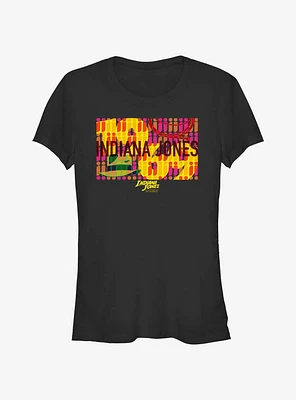 Indiana Jones and the Dial of Destiny Sixties Wallpaper Girls T-Shirt