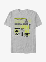 Indiana Jones and the Dial of Destiny Passport Infographic T-Shirt