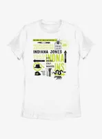 Indiana Jones and the Dial of Destiny Passport Infographic Womens T-Shirt