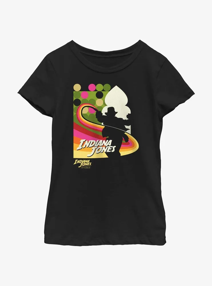 Indiana Jones and the Dial of Destiny Lasso Swoosh Girls Youth T-Shirt