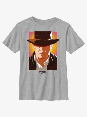 Indiana Jones and the Dial of Destiny Popped Hat Youth T-Shirt