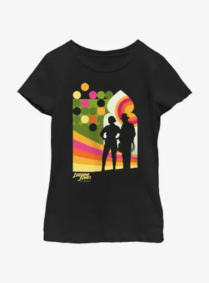 Indiana Jones and the Dial of Destiny Swoosh Duo Girls Youth T-Shirt