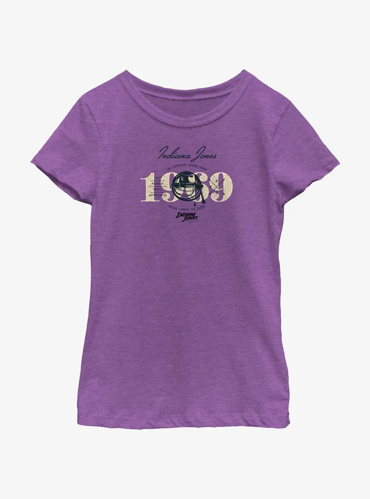 Indiana Jones and the Dial of Destiny 1969 Adventure Begins Again Girls Youth T-Shirt