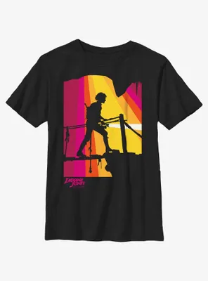 Indiana Jones and the Dial of Destiny Exploring Caves Helena Shaw Youth T-Shirt