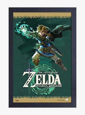 The Legend of Zelda: Tears of the Kingdom Link Ultra Hand Framed Poster