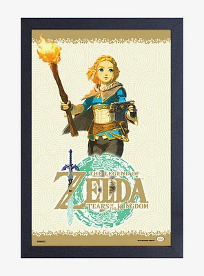 The Legend of Zelda: Tears of the Kingdom Zelda Torch Framed Poster