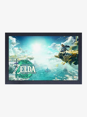 The Legend of Zelda: Tears of the Kingdom Landscape Framed Poster