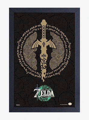 The Legend of Zelda: Tears of the Kingdom Master Star Warsord Framed Poster