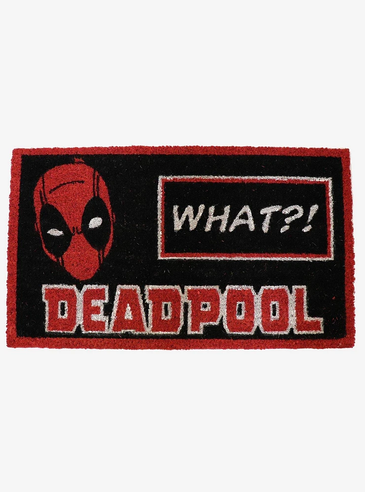 Marvel Deadpool "What?!" Doormat
