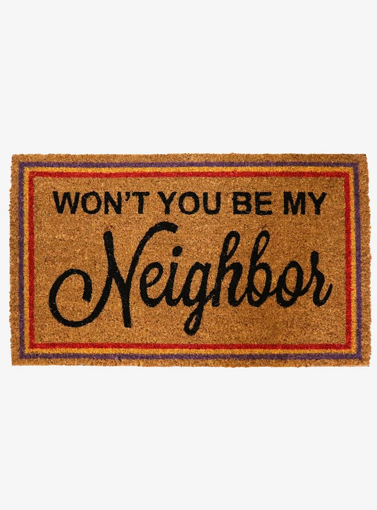 Mister Rogers Won't You Be My Neighbor Doormat