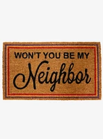 Mister Rogers Won't You Be My Neighbor Doormat