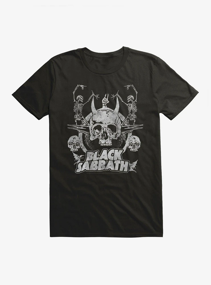 Black Sabbath Dancing Skeletons T-Shirt