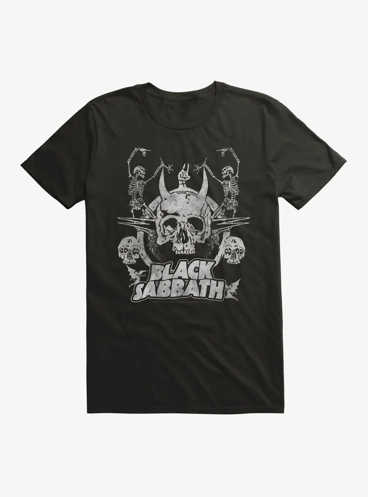 Black Sabbath Dancing Skeletons T-Shirt