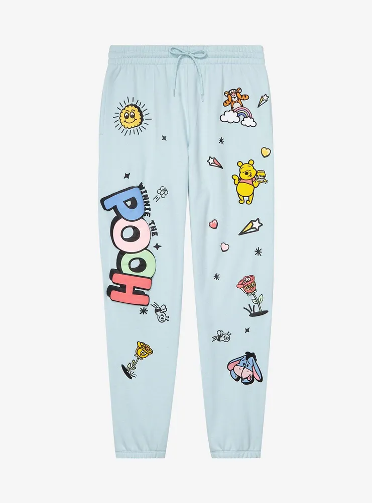 Boxlunch Disney Winnie the Pooh Doodle Icons Allover Print Joggers -  BoxLunch Exclusive