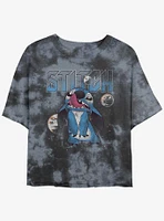 Disney Lilo & Stitch Planet Tie-Dye Girls Crop T-Shirt