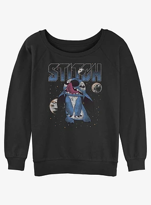 Disney Lilo & Stitch Planet Girls Slouchy Sweatshirt
