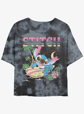Disney Lilo & Stitch Aloha Tie-Dye Girls Crop T-Shirt