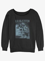 Disney Lilo & Stitch Family Surf Girls Slouchy Sweatshirt