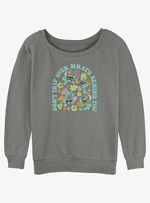 Disney Lilo & Stitch Hippie Girls Slouchy Sweatshirt