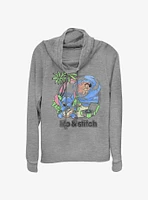 Disney Lilo & Stitch Beach Duo Cowl Neck Long-Sleeve Top