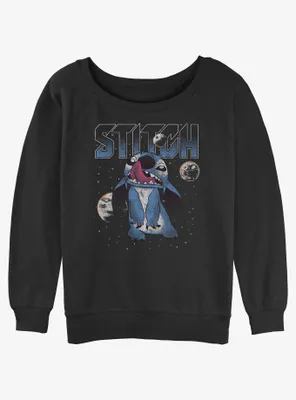 Disney Lilo & Stitch Planet Womens Slouchy Sweatshirt