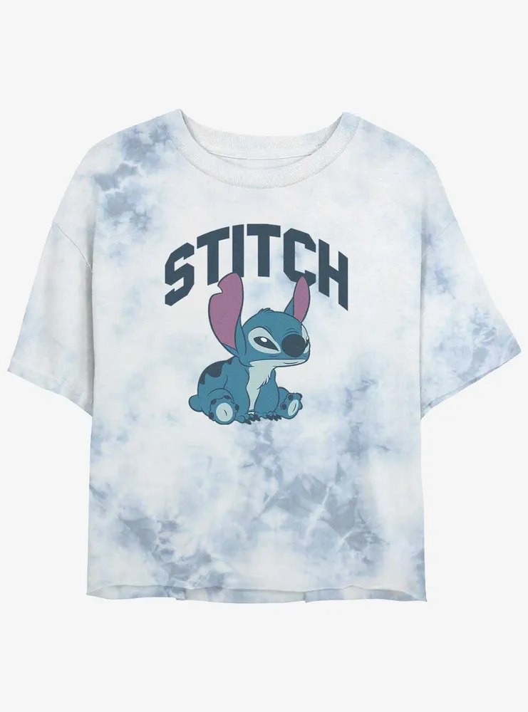 Disney Lilo & Stitch Hangry Tie-Dye Womens Crop T-Shirt