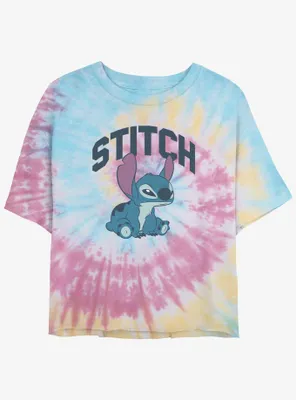 Disney Lilo & Stitch Hangry Tie-Dye Womens Crop T-Shirt