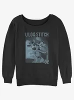 Disney Lilo & Stitch Family Surf Womens Slouchy Sweatshirt