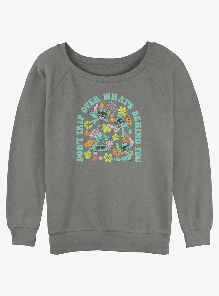Disney Lilo & Stitch Hippie Womens Slouchy Sweatshirt