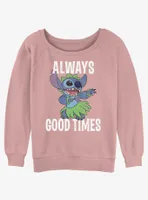 Disney Lilo & Stitch Good Time Womens Slouchy Sweatshirt