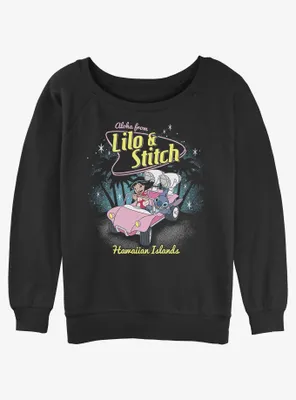 Disney Lilo & Stitch 50's Womens Slouchy Sweatshirt