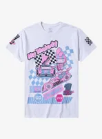 My Melody Racing Collage Boyfriend Fit Girls T-Shirt