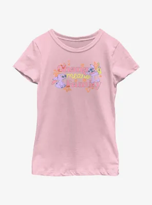 Disney Lilo & Stitch Ohana Means Family Girls Youth T-Shirt