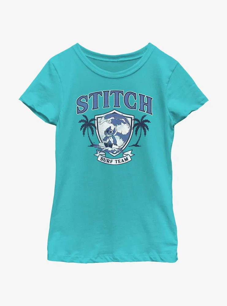 Boxlunch Disney Lilo & Stitch Surf Team Girls Youth T-Shirt