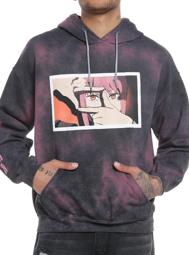 Chainsaw Man Makima Eyes Portrait Tie-Dye Hoodie